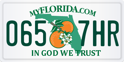 FL license plate 0657HR