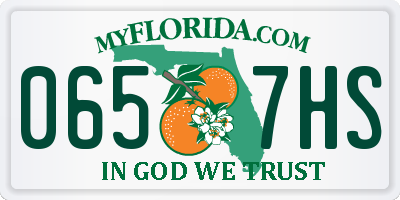 FL license plate 0657HS