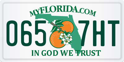 FL license plate 0657HT