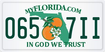 FL license plate 0657II
