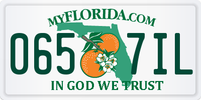 FL license plate 0657IL