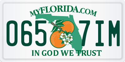 FL license plate 0657IM