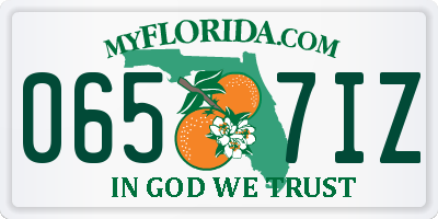 FL license plate 0657IZ