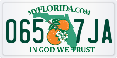 FL license plate 0657JA