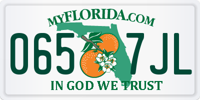 FL license plate 0657JL
