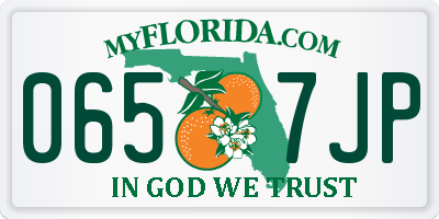 FL license plate 0657JP