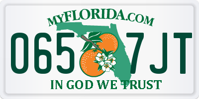 FL license plate 0657JT