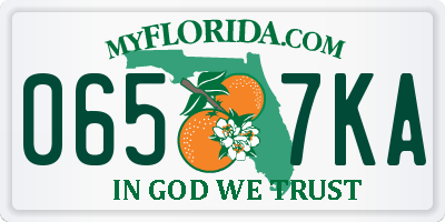 FL license plate 0657KA