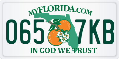 FL license plate 0657KB