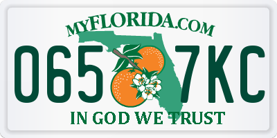 FL license plate 0657KC