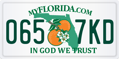 FL license plate 0657KD