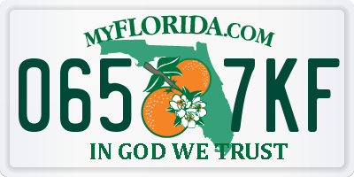 FL license plate 0657KF