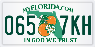 FL license plate 0657KH