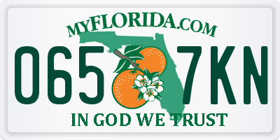 FL license plate 0657KN