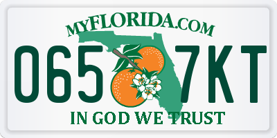 FL license plate 0657KT