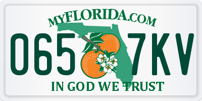 FL license plate 0657KV