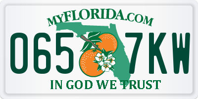 FL license plate 0657KW