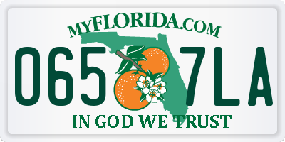 FL license plate 0657LA