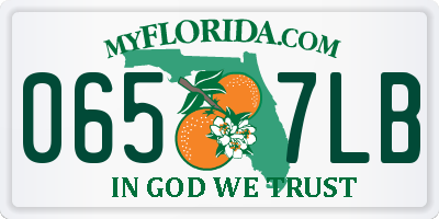 FL license plate 0657LB