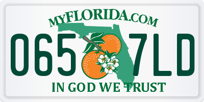 FL license plate 0657LD
