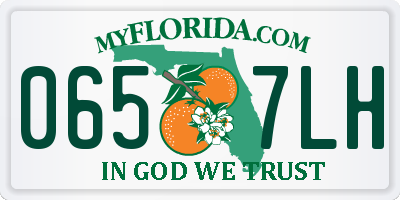 FL license plate 0657LH