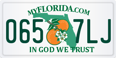 FL license plate 0657LJ