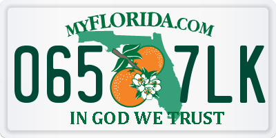FL license plate 0657LK