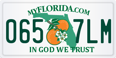 FL license plate 0657LM