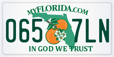 FL license plate 0657LN
