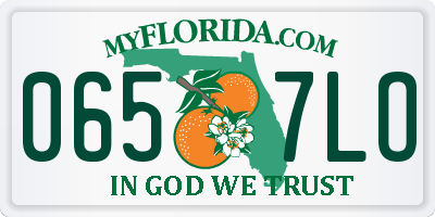 FL license plate 0657LO