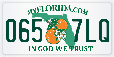 FL license plate 0657LQ