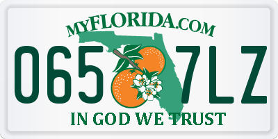 FL license plate 0657LZ