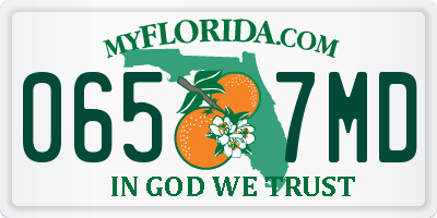 FL license plate 0657MD