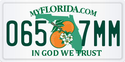 FL license plate 0657MM
