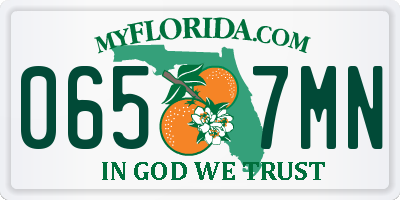FL license plate 0657MN