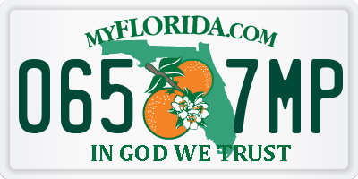 FL license plate 0657MP