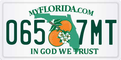 FL license plate 0657MT