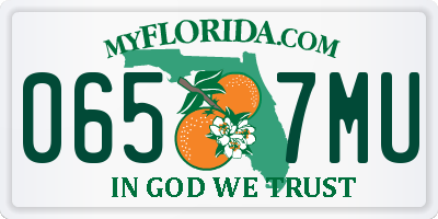 FL license plate 0657MU