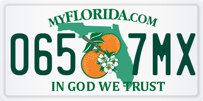 FL license plate 0657MX