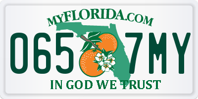 FL license plate 0657MY