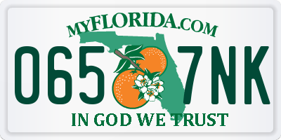 FL license plate 0657NK