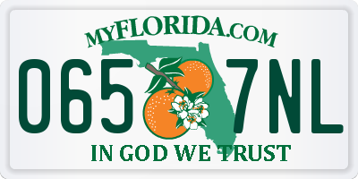 FL license plate 0657NL