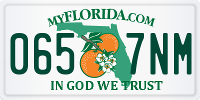 FL license plate 0657NM