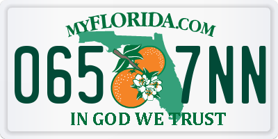 FL license plate 0657NN