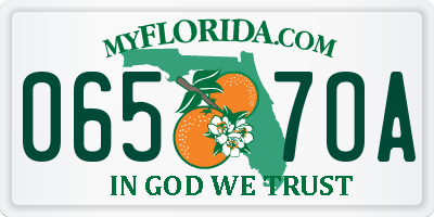 FL license plate 0657OA