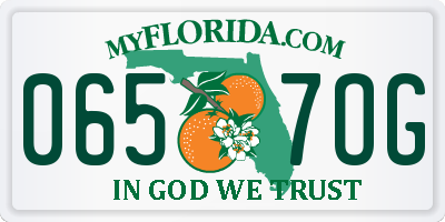 FL license plate 0657OG