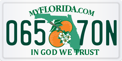 FL license plate 0657ON