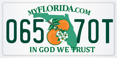 FL license plate 0657OT
