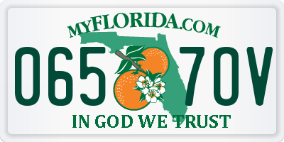 FL license plate 0657OV