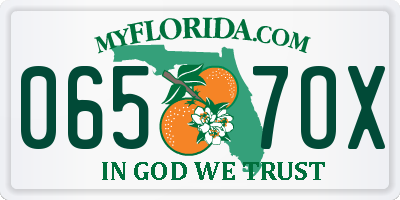 FL license plate 0657OX